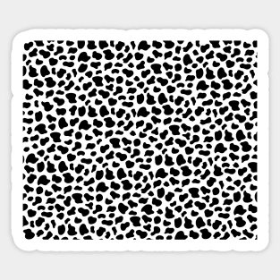 Beautiful Black and White Cow Pattern Animal Print Sticker